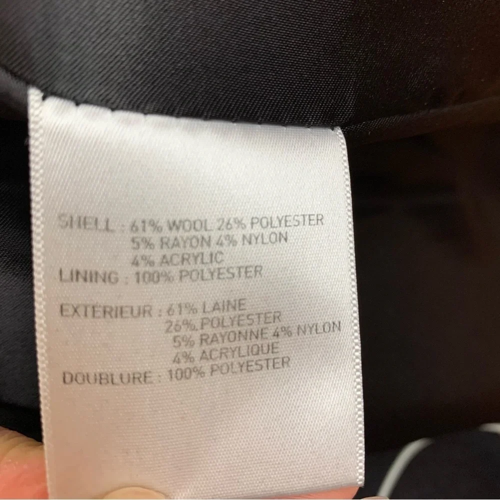 Laundry by Shelli Segal Grey Double Breasted Pea Coat - Sz 2 - Picture 10 of 10